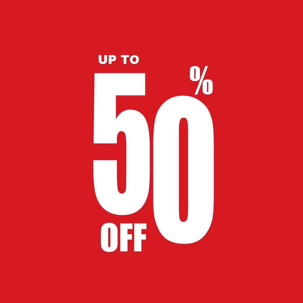 Enjoy up to 50% off discount!
