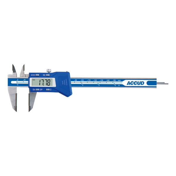 ACCUD Digital Caliper with Carbide Tipped Jaws – Series 116