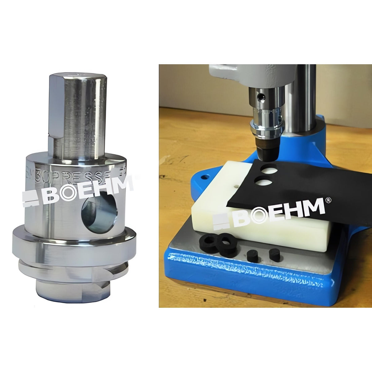 BOEHM JLBM30PRESSE Press Adaptor for Hollow Punches Ø2 to 30 mm (Ø16 mm Bore)