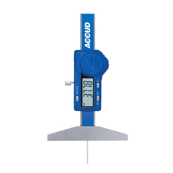 ACCUD Digital Depth Gauge with Round Bar – 194-006-11
