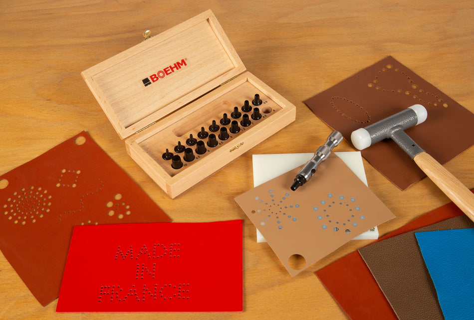 BOEHM JLB1.510B Craftsman & Leatherworker Hollow Punch Set Ø1.5 to 10 mm - view 2