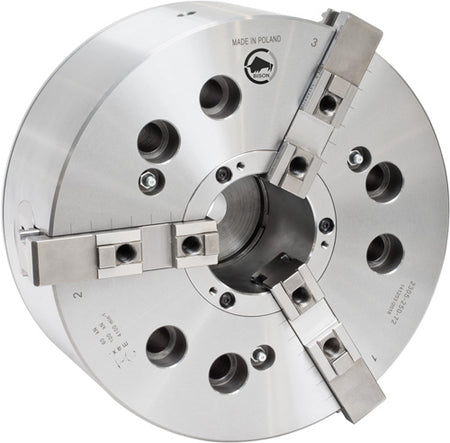 BISON 2305 3-Jaw Power Chuck with Quick-Change Jaw System