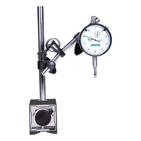 ACCUD 2-Piece Dial Indicator & Magnetic Stand Set – 280-000-02
