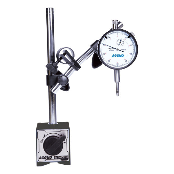 ACCUD 2-Piece Inch Dial Indicator & Magnetic Stand Set – 280-001-02