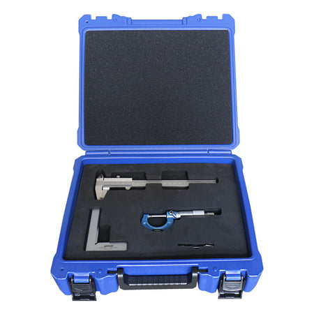 ACCUD 3-Piece Vernier Caliper, Micrometer & Square Set – 280-000-03
