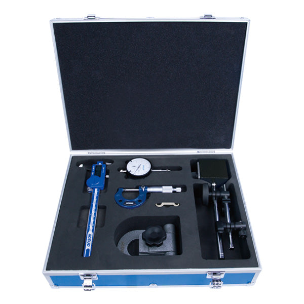 ACCUD 5-Piece Measuring Tool Set with Micrometer Stand – 280-000-05