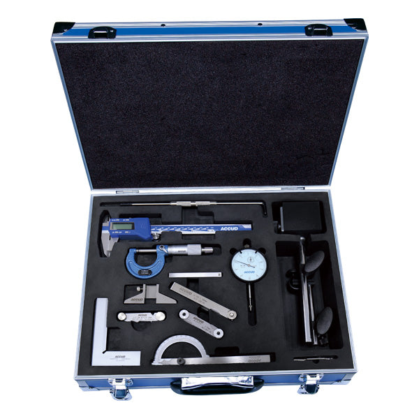 ACCUD 12-Piece Measuring Tool Set (Dial Indicator) – 280-000-12