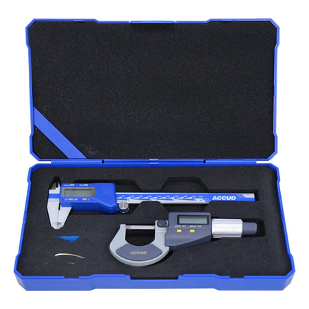 ACCUD 2-Piece Digital Caliper & Digital Micrometer Set – 280-123-02