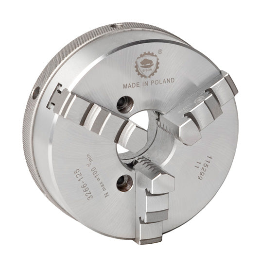 BISON 3266 3-Jaw Lever Scroll Chuck for Drill and Tool Grinding