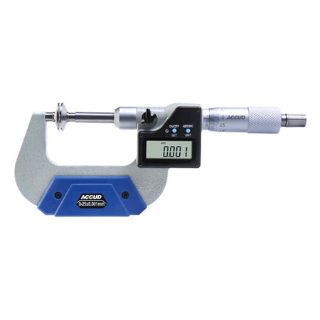 ACCUD Digital Non Rotating Spindle Disk Micrometer – Series 332