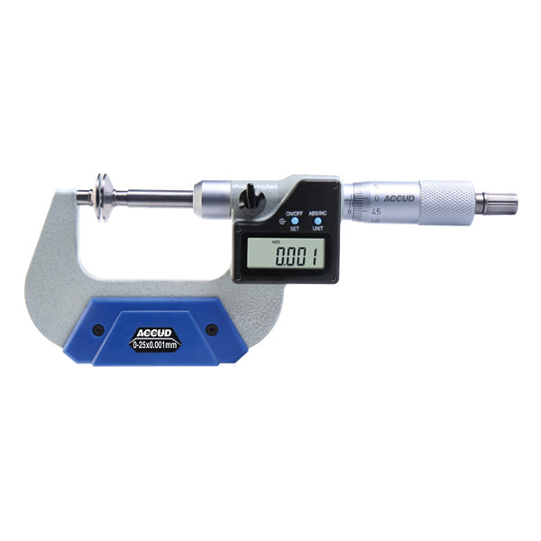 ACCUD Digital Non Rotating Spindle Disk Micrometer – Series 332