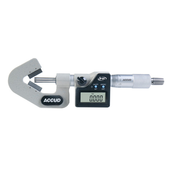 ACCUD Digital V-Anvil Micrometer – Series 334