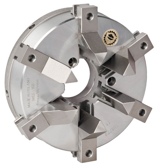 BISON 3866 6-Jaw Lever Scroll Chuck for Drill and Tool Grinding