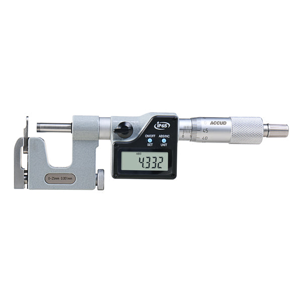 ACCUD Digital Interchangable Anvil Micrometer – Series 397