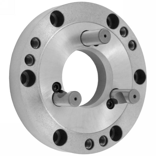 BISON 8240 Chuck Adapter Plate, Camlock D1 Spindle Mount (DIN 55029)
