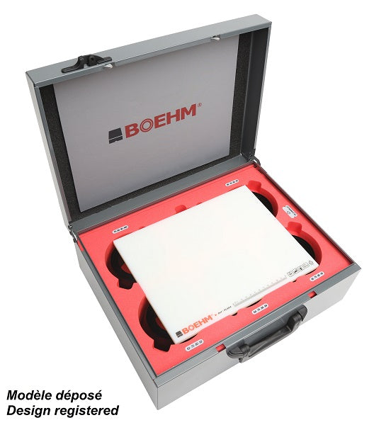 BOEHM JLB2100PACC-T Hollow Punch Set Ø2 to 100 mm + Ø420 mm Gasket Cutter + Cutting Board, with Transport Trolley - view 2