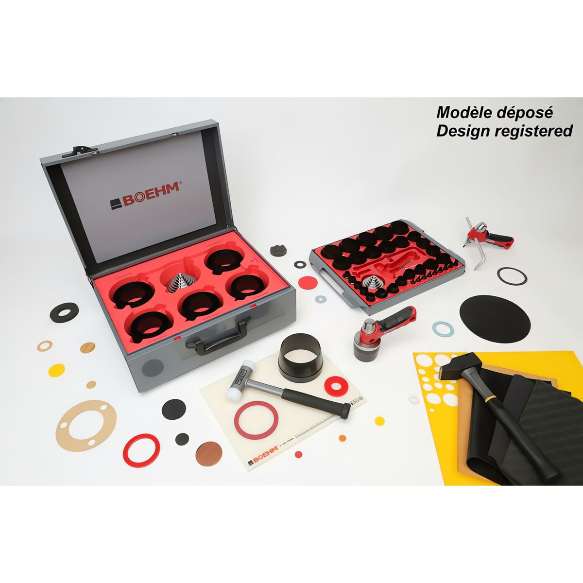 BOEHM JLB2100PACC Hollow Punch Set Ø2 to 100 mm + Ø420 mm Gasket Cutter + Cutting Board - view 4