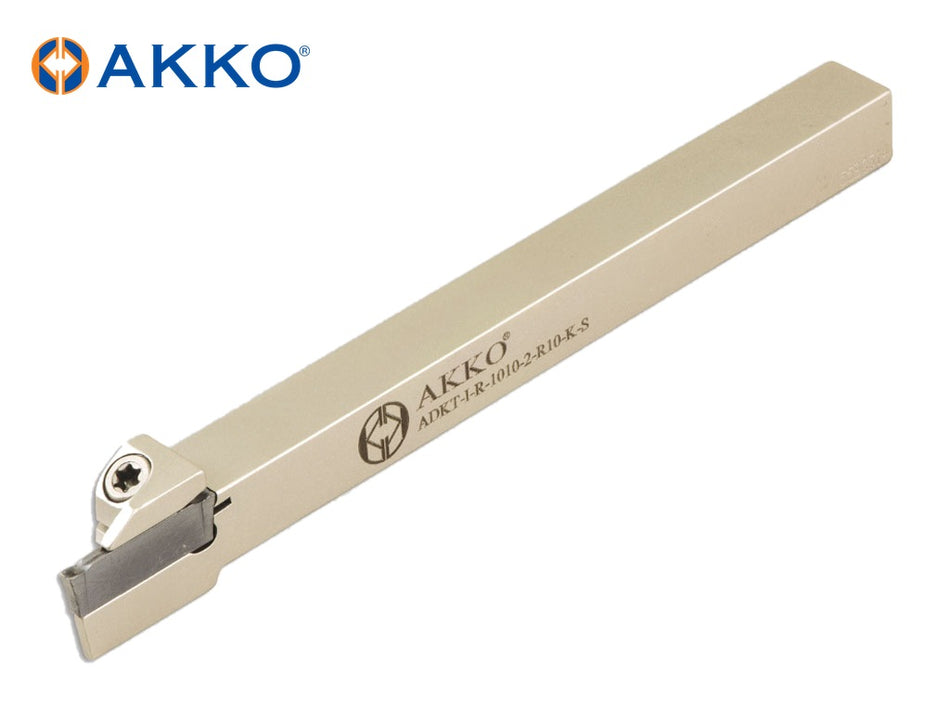 AKKO ADKT-I-R/L-S External Grooving Toolholder for Swiss-Type Lathes
