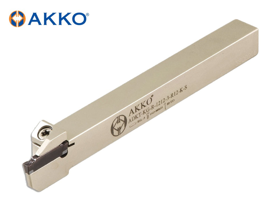 AKKO ADKT-KG-R/L-S External Grooving Toolholder for Swiss-Type Lathes