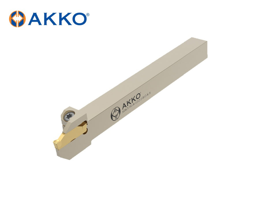 AKKO ADKT-TG-R/L-S External Grooving Toolholder for Swiss-Type Lathes
