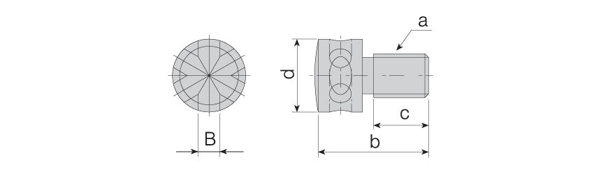 AKKO Axial Adjusting Screws - dimension drawing