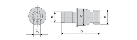 AKKO Eccentric Screw - dimension drawing