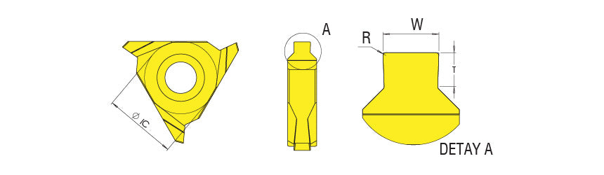 AKKO ASK Ring Inserts and Toolholders (DIN 471) - dimension drawing