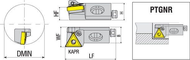 AKKO PTGNR/L P-System Cartridge - dimension drawing