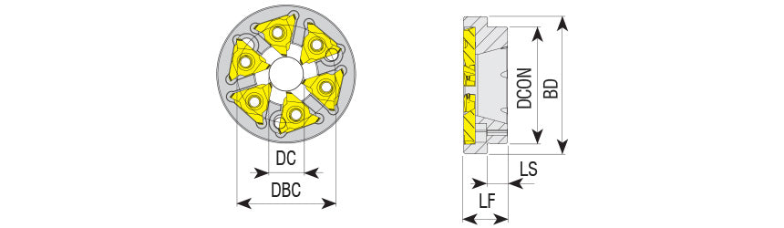 AKKO ATW Whirling Tool - dimension drawing