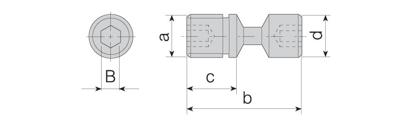 AKKO Lever Screws - dimension drawing