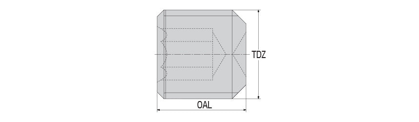 AKKO Clamping Screw Weldon - dimension drawing