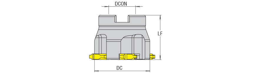 AKKO ASFM-T12 Poly-V Belt Pulley Grooving Toolholder - dimension drawing