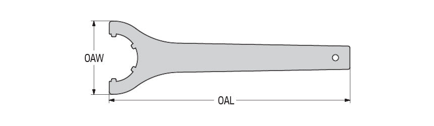 AKKO Wrench ER - dimension drawing