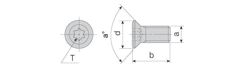 AKKO Torx Screws - dimension drawing