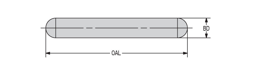 AKKO Mini Cut Centering Pin - dimension drawing