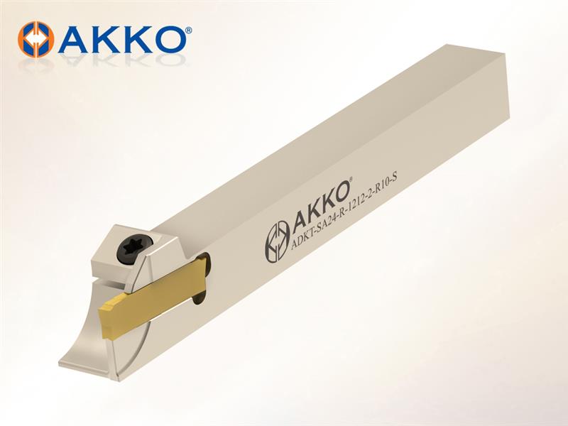 AKKO ADKT-SA24-S-R/L External Grooving Toolholder for Swiss Type Lathes