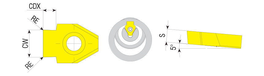 AKKO DIN 138 D10 Tolerance Broaching Insert - dimension drawing