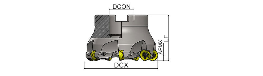 AKKO AFMR-RC Face and Copy Mill - dimension drawing