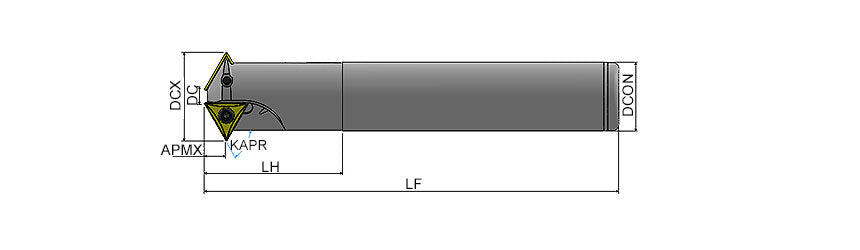 AKKO ATM60 Thread Milling Tool - dimension drawing