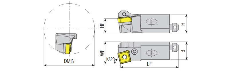 AKKO PSKNR/L P-System Cartridge - dimension drawing