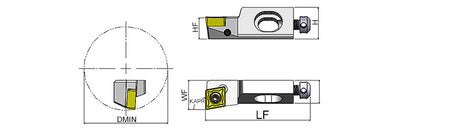 AKKO SCFCR/L S-System Cartridge - dimension drawing