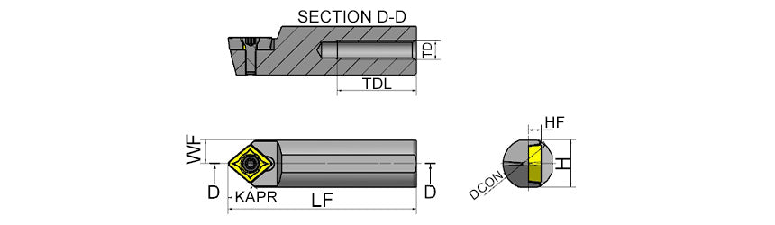 AKKO SCMCN S-System Cartridge - dimension drawing
