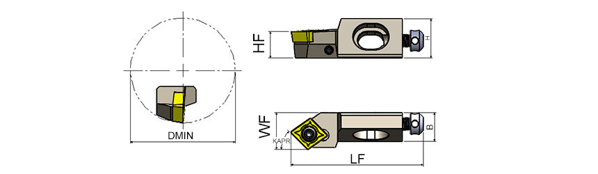 AKKO SCSCR/L S-System Cartridge - dimension drawing