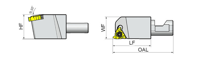 AKKO SER/L-TER/L SEC Swiss Easy Change Tool - dimension drawing