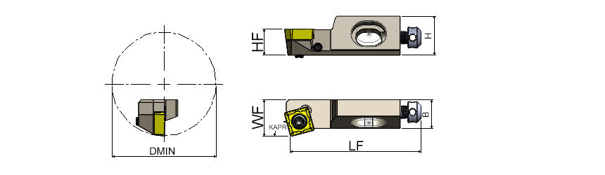AKKO SSKCR/L S-System Cartridge - dimension drawing