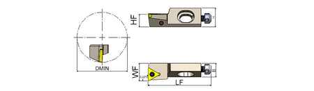 AKKO STFCR/L S-System Cartridge - dimension drawing