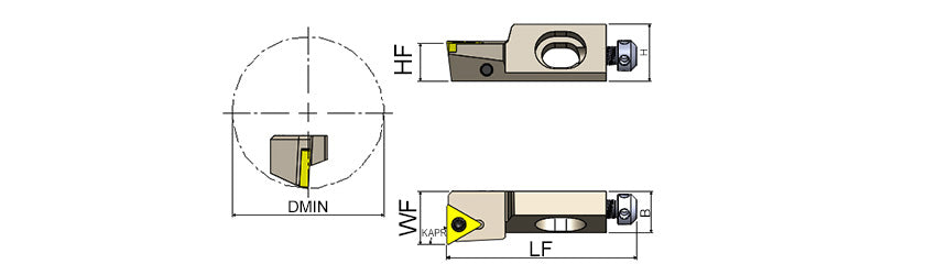 AKKO STFCR/L S-System Cartridge - dimension drawing