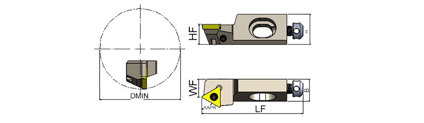 AKKO STTCR/L S-System Cartridge - dimension drawing