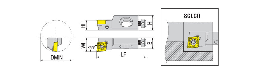 AKKO SCLCR/L S-System Cartridge - dimension drawing
