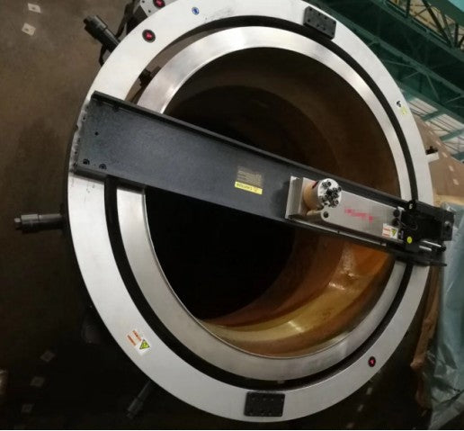TAOLE OD-mounted flange facer on site